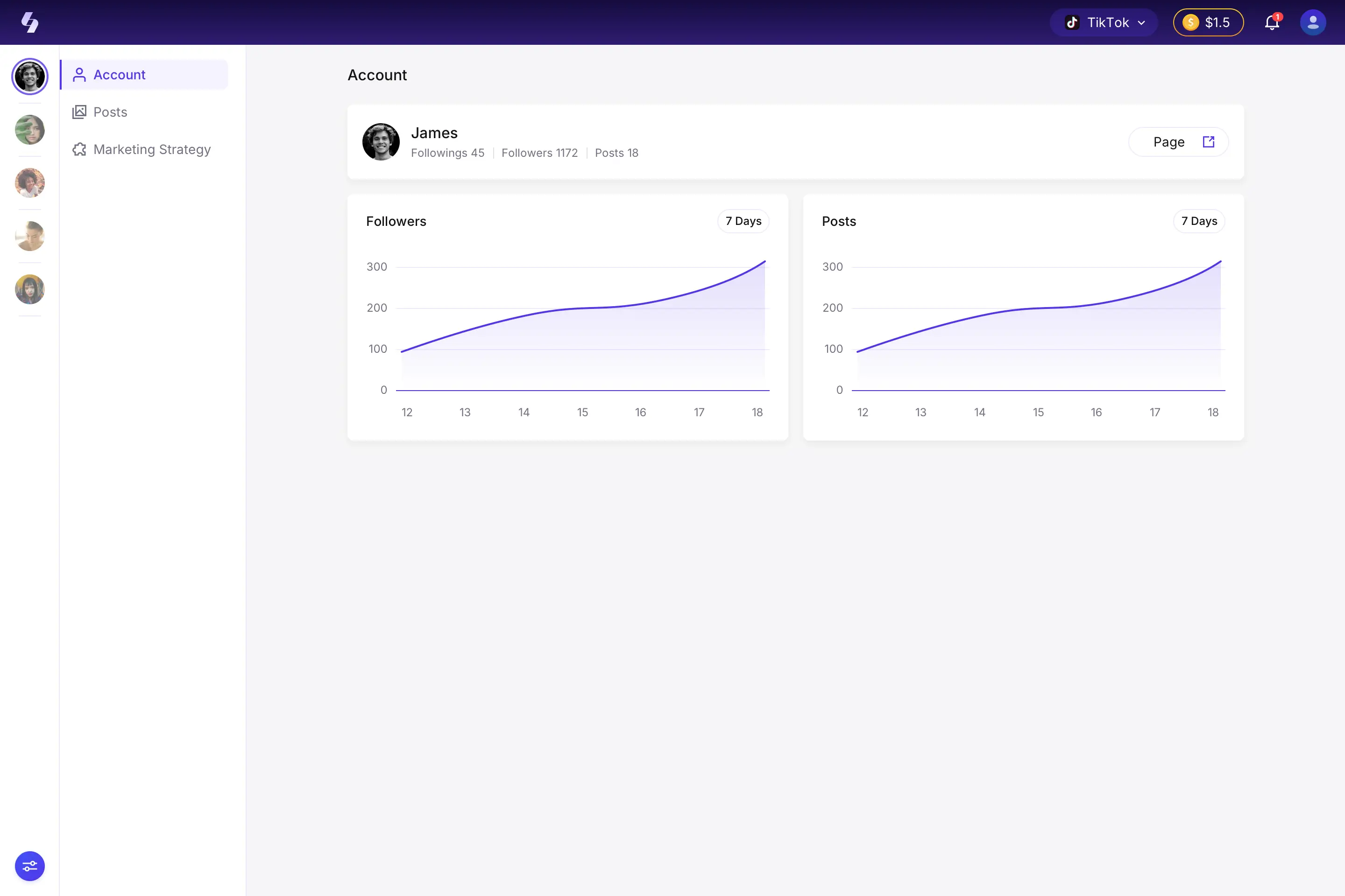SNSFlow Account